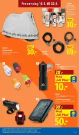 Lidl tilbudsavis uge 34 Side 24: CRIVIT Cykellås €69,00, CRIVIT LED-lygtesæt €20,00