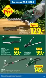 Lidl tilbudsavis uge 34 Side 30: PARKSIDE Batteridreven havesaks 4 V €149,00, PARKSIDE Teleskopgrensaks med sav €149,00