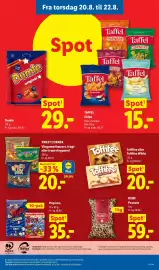 Lidl tilbudsavis uge 34 Side 38: Popcorn €35,00, Toffifee eller Toffifee White €20,00