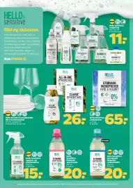 Netto tilbudsavis uge 33 Side 21: Hello Sensitive rengøring €11,00, Hello Sensitive vaskepulver €65,00