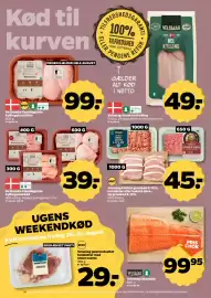 Netto tilbudsavis uge 33 Side 5: De Danske Familiegårde kyllingebrystfilet €99,00, Velsmag dansk hel kylling €49,00