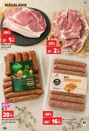 Catalog Carrefour săptămâna 33 Pagină 16: Spată de porc pentru gătit €1,39, Ceafă de porc, cu os, felii €2,29