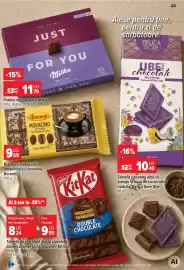 Catalog Carrefour săptămâna 33 Pagină 24: Kit Kat Double Chocolate €9,99, Praline de ciocolată Milka €11,79