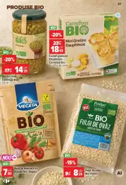 Catalog Carrefour săptămâna 33 Pagină 28: Vegeta BIO €7,89, Mazăre fină Carrefour Bio €14,39