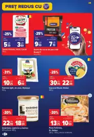 Catalog Carrefour săptămâna 33 Pagină 29: Telemea light de vacă Olympus €6,99, Cașcaval rucăr Rarăul €22,99