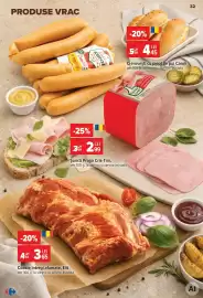 Catalog Carrefour săptămâna 33 Pagină 33: Crenvurști cu piept de pui Caroli €4,45