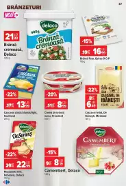 Catalog Carrefour săptămâna 33 Pagină 38: Cremă de brânză natur, Président €8,99, Brânză Feta Epiros D.O.P €16,99
