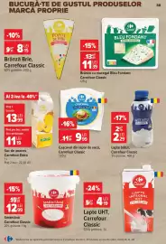 Catalog Carrefour săptămâna 33 Pagină 39: Lapte bătut Carrefour Classic €2,29, Brânză Brie Carrefour Classic €815,00