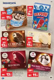 Catalog Carrefour săptămâna 33 Pagină 44: Înghețată pe băț cu vanilie și fructe roșii, Carrefour Extra €13,99