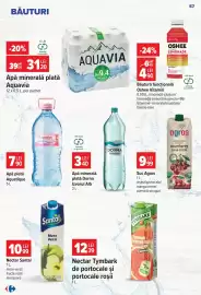 Catalog Carrefour săptămâna 33 Pagină 58: Apă minerală plată Dorna Izvorul alb €3,40, Nectar Santal €10,99