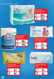 Catalog Carrefour săptămâna 33 Pagină 8: Hârtie igienică Carrefour Essential €26,95, Carrefour Expert prosop monorolă €15,75