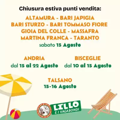 Lillo e i Vagabondi (valido fino al 22-08)