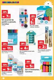 Catalog Carrefour Pagină 19: Set x 3 pensule, Carrefour €2,99, Set acuarele tip pastilă cu pensulă, Carrefour €7,99