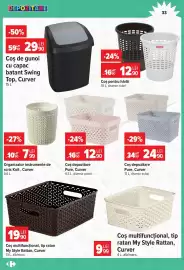 Catalog Carrefour Pagină 33: Organizator instrumente de scris Knit, Curver €7,99, Coș depozitare Pure, Curver €12,90