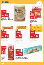 Catalog Carrefour Pagină 40: Biscuiți cu miere, Carrefour Classic €2,45, Biscuiți populari Carrefour Classic €1,59