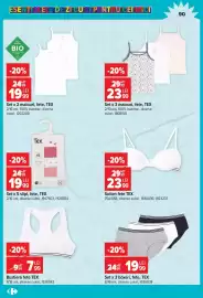 Catalog Carrefour Pagină 90: Set x 3 maiouri, fete, TEX €23,99, Bustieră fete TEX €7,99