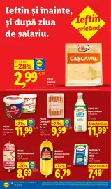 Catalog Lidl săptămâna 34 Pagină 10: PILOS Cașcaval €2,99, PIKOK Crenvurști cu piept de pui €9,99