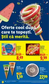 Catalog Lidl săptămâna 34 Pagină 16: BALLINO Înghețată cornet €1,59, GELATELLI Tort înghețată „Ice Party” €27,99