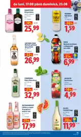 Catalog Lidl săptămâna 34 Pagină 43: Pepsi Băutură Răcoritoare Carbogazoasă/Zero Zahăr €6,99, Hampstead Gin Premium €25,99