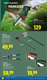 Catalog Lidl săptămâna 34 Pagină 50: PARKSIDE Ochelari protecție €19,99, PARKSIDE Foarfecă telescopică pentru crengi €59,99