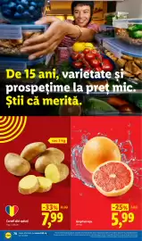 Catalog Lidl săptămâna 34 Pagină 70: Grepfrut roșu €5,99, Cartofi albi, spălați €7,99