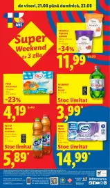 Catalog Lidl săptămâna 34 Pagină 94: NEUMARKT Bere blondă €3,99, Gelatelli Înghețată Premium €11,99