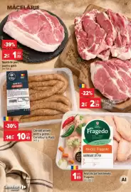 Catalog Carrefour Market săptămâna 33 Pagină 11: Măcelărie Spată de porc pentru gătit €1,39, Ceafă de porc €2,29