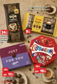 Catalog Carrefour Market săptămâna 33 Pagină 15: Boromir prajitura mokacino €9,69, Celebrations €19,99