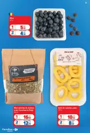 Catalog Carrefour Market săptămâna 33 Pagină 2: Fish & Crisp Inele de calamar pane €8,00, Afine €4,39