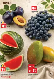 Catalog Carrefour Market săptămâna 33 Pagină 9: Prune €4,09, Mango ready to eat €7,99