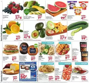 Giant Eagle weekly ad week 33 Page 2: In-Store Cut Watermelon €0,99, Strawberries or Blueberries €6,00