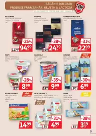 Catalog Auchan Pagină 9: Secretul Bunicii fursecuri cu gem fără lactoză €4,99, Markomilk lapte condensat €9,99