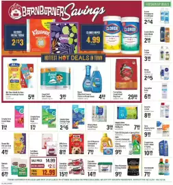 Lowes Foods weekly ad week 33 Page 13: Arm & Hammer Detergent or Oxi Clean €7,99, Simply Done Sandwich Bags €1,79