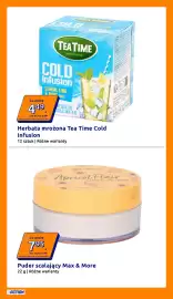 Action gazetka tydzień 33 Strona 14: Herbata mrożona Tea Time Cold Infusion €4,49, Puder scalający Max & More €7,95