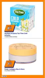Action gazetka tydzień 33 Strona 14: Herbata mrożona Tea Time Cold Infusion €4,49, Puder scalający Max & More €7,95