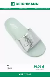 Deichmann gazetka tydzień 33 Strona 9: Klapki 4F €89,99