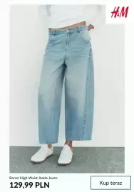 H&M gazetka tydzień 33 Strona 11: Jeansy Barrel High Waist Ankle H & M €129,99