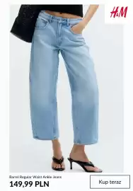 H&M gazetka tydzień 33 Strona 2: Jeansy Barrel Regular Waist Ankle H & M €149,99