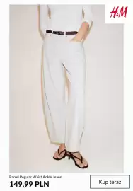 H&M gazetka tydzień 33 Strona 4: Jeansy H & M Barrel Regular Waist Ankle €149,99