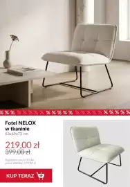 Homla gazetka tydzień 33 Strona 6: Fotel Nelox w tkaninie €219,00