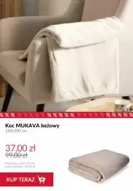 Homla gazetka tydzień 33 Strona 8: Koc MUKAVA beżowy 220x200 cm €37,00