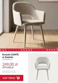 Homla gazetka tydzień 33 Strona 9: Krzesło Conte w tkaninie 55x62x85 cm €249,00