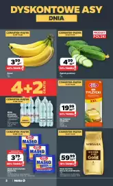 Netto gazetka Strona 2: Banan luz €3,99, Woda mineralna niegazowana Cisowianka €2,75