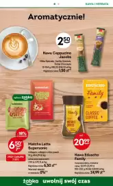 Żabka gazetka Strona 16: Matcha Latte Supersonic Collagen White Peach €6,50, Kawa mielona Eduscho Family €20,99