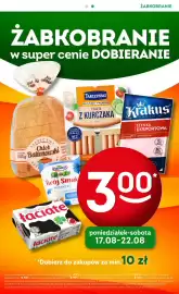 Żabka gazetka Strona 3: Masło ekstra Łaciate Mlekpol €3,00, Serek puszysty naturalny Twój Smak Piątnica €3,00