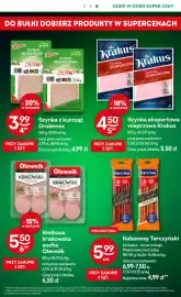 Żabka gazetka Strona 6: Kabanosy Proteinowe z kurczaka Tarczyński €5,99, Kiełbasa krakowska sucha Olewnik €5,50