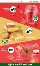 Żabka gazetka Strona 9: Ziemniaki jadalne siatka polskie €6,00, Pomidorki €6,00