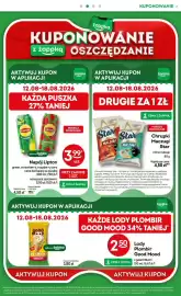 Żabka gazetka Strona 37: Napój Lipton green, strawberry, raspberry zero €3,99