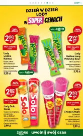 Żabka gazetka Strona 58: Lody wodne Kaktus €2,50, Lody Kaktus Long Polewka Sour €2,99