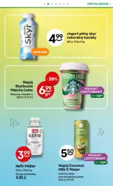 Żabka gazetka Strona 71: Coconut Milk & Water matcha i mango €5,50, Jogurt pitny skyr naturalny Łaciaty €4,99